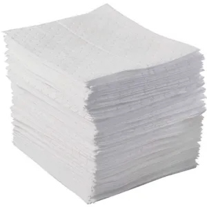 BRADY SPC ABSORBENTS BPO500 Absorbent Pads 17 Gallon White - Pack Of 100 | AA7DQV 15U845