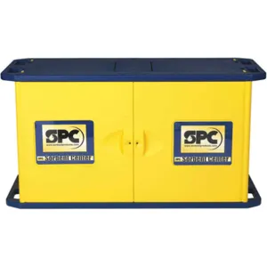 BRADY SPC ABSORBENTS SC-3000 Empty Spill Cabinet Yellow 2 Door | AA9NVV 1EFN6