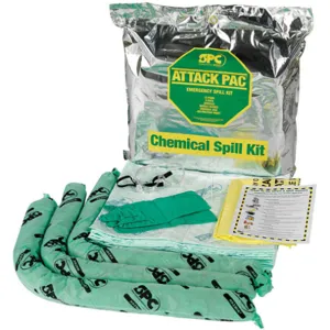 BRADY SPC ABSORBENTS SKH-ATKGRNG Spill Kit Foil Bag 7 Gallon Chemical | AD2TDY 3TYH9