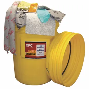 BRADY SPC ABSORBENTS SKR-95 Spill Kit, Container Type Drum, Universal Fluid Compatibility, 95 Gal. Container | CH6RMK 15U832