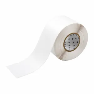 BRADY THT-107-423 Continuous Label Roll, 4 Inch X 300 Ft, Polyester, White, Outdoor | CP2JPJ 22MX81