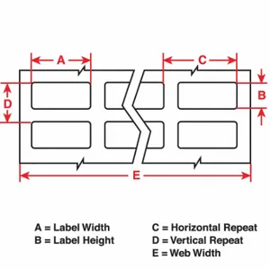 BRADY THT-46-724-10 Precut Label Roll, 1/4 Inch X 3/4 Inch, 61/64 Inch, Polyimide, Amber | CP2KAU 20XX88