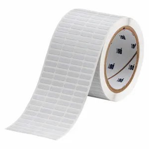 BRADY THT-14-717-10 Precut Label Roll, 13/64 Inch X 21/32 Inch, 2 61/64 Inch, Polyimide, White | CP2KDA 20XX14