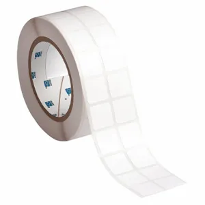 BRADY THT-141-481-3 Precut Label Roll, 29/32 Inch X 29/32 Inch, Autoclavable Polyester, White | CP2KEU 18CE66