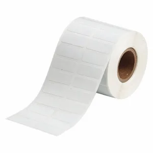 BRADY THT-152-492-2.5-SC Precut Label Roll, Rectangle, 3/8 x 1 Inch Size, Cryogenic Polyester, White | CR8RNR 56KF97