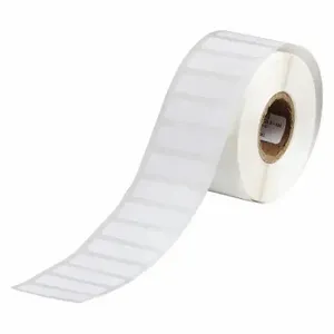 BRADY THT-154-490-1.5-SC Precut Label Roll, Rectangle, 3/8 x 1 1/4 Inch Size, Cryogenic Autoclavable Polyester | CR8RNM 56KG15