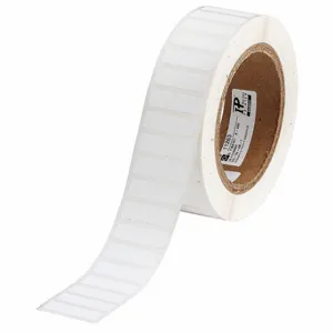 BRADY THT-154-490-3 Precut Label Roll, Rectangle, 3/8 Inch X 1 1/4 Inch, Cryogenic Autoclavable Polyester | CR8RNF 18CE75