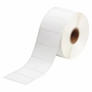 BRADY THT-156-490-1.5-SC Precut Label Roll, Rectangle, 1 x 1 7/8 Inch Size, Cryogenic Autoclavable Polyester, White | CR8PKB 56KG16