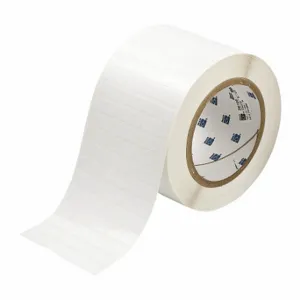 BRADY THT-2-423-10 Precut Label Roll, 1/4 x 29/32 Inch Size, 3 11/32 Inch Size, Halogen Free Polyester, White | CP2KBZ 22MX70