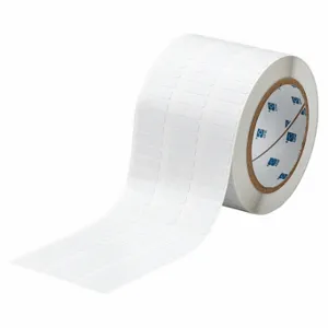 BRADY THT-2-719-10 Precut Label Roll, 1/4 Inch X 29/32 Inch, 3 11/32 Inch, Polyimide, White | CP2KAJ 20XX22