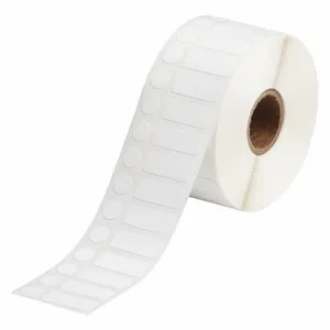 BRADY THT-249-499-1.5-SC Precut Label Roll, 3/8 x 1 Inch Size, Autoclavable Cryogenic Nylon, White, 1 | CV4PZC 56KG26