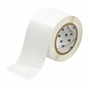 BRADY THT-3-423-10 Precut Label Roll, 3/8 x 1 Inch Size, Halogen Free Polyester, White, 10000 Labels | CP2KJC 22MX60