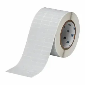 BRADY THT-3-428-10 Precut Label Roll, 3/8 x 1 Inch Size, Metallized Polyester, Gray, 10000 Labels Per Roll | CU6UTL 22MY35