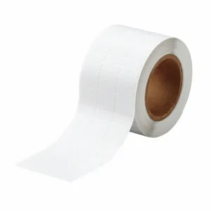 BRADY THT-3-719-10 Precut Label Roll, 3/8 Inch X 1 Inch, Polyimide, White, 10000 Labels Per Roll | CP2KHK 20XX25