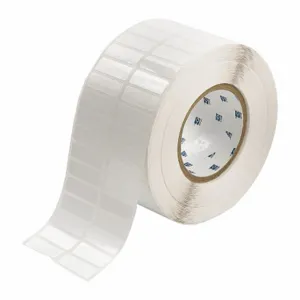 BRADY THT-37-483-10 Precut Label Roll, 1/2 x 1 1/2 Inch Size, 3 11/32 Inch Size, Polyester, White, 10 | CP2JXF 22MX96