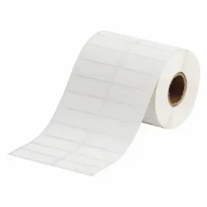 BRADY THT-37-7425-2-SC Precut Label Roll, Rectangle, 1/2 x 1 1/2 Inch Size, Cryogenic Autoclavable Polypropylene | CR8PLA 56KG42