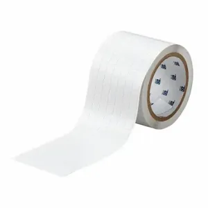 BRADY THT-38-719-10 Precut Label Roll, 3/8 Inch X 3/8 Inch, 3 13/64 Inch, Polyimide, White | CP2KHQ 20XX27