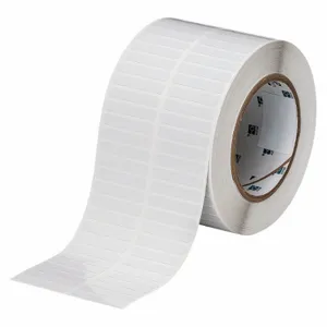 BRADY THT-4-727-10 Precut Label Roll, 1/4 Inch X 1 1/2 Inch, 3 11/32 Inch, Polyimide, White | CP2JYU 20XX68