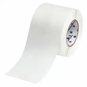 BRADY THT-4000-403-WT Continuous Label Roll, 4 Inch, 4 Inch X 300 Ft, Water Dissolvable Paper, White | CR8PDH 56KG97