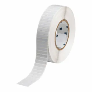 BRADY THT-43-718-10 Precut Label Roll, 1/4 Inch X 1 1/4 Inch, 1 29/64 Inch, Polyimide, White | CP2JZB 20XX30