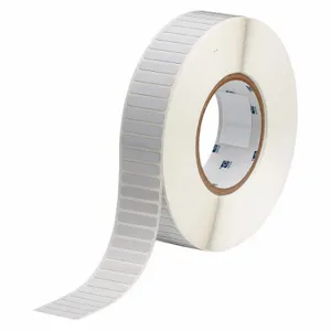 BRADY THT-43-727-10 Precut Label Roll, 1/4 Inch X 1 1/4 Inch, 1 29/64 Inch, Polyimide, White | CP2JYZ 20XX64