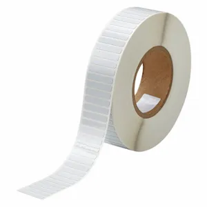 BRADY THT-44-727-10 Precut Label Roll, 1/4 x 1 7/8 Inch Size, Polyimide, White, 10000 Labels Per Roll | CP2LPX 20XX65