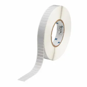 BRADY THT-46-718-10 Precut Label Roll, 1/4 Inch X 3/4 Inch, 61/64 Inch, Polyimide, White | CP2KAW 20XX37