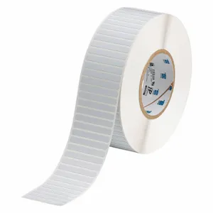 BRADY THT-48-727-10 Precut Label Roll, 1/4 Inch X 2 Inch, 2 13/64 Inch, Polyimide, White | CP2JZW 20XX70