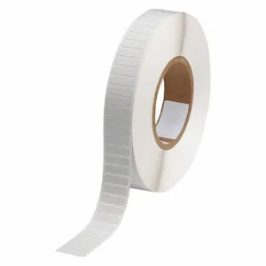 BRADY THT-49-719-10 Precut Label Roll, 1/4 Inch X 29/32 Inch, Polyimide, White, 10000 Labels Per Roll | CP2KAL 20XX44