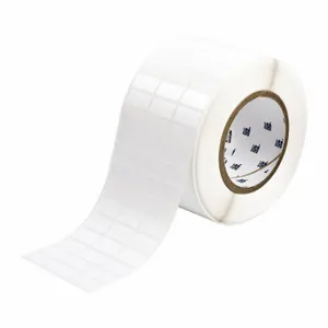 BRADY THT-5-483-10 Precut Label Roll, 1/2 x 1 Inch Size, 3 11/32 Inch Size, Polyester, White, 10000 Labels | CP2JXR 22MX94