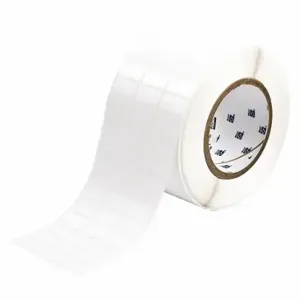 BRADY THT-5-498-10 Precut Label Roll, 1/2 x 1 Inch Size, 3 11/32 Inch Size, Vinyl, White, 10000 Labels | CP2JXT 22MY16