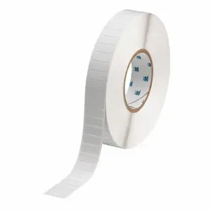 BRADY THT-58-719-10 Precut Label Roll, 3/8 Inch X 1 Inch, Polyimide, White, 10000 Labels Per Roll | CP2KHJ 20XX46