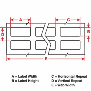 BRADY THT-12-533-10 Precut Label Roll, 7/16 x 1/2 Inch Size, Polyester, White, 10000 Labels Per Roll | CP2KKT 34CJ12