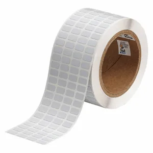 BRADY THT-96-717-10 Precut Label Roll, 9/32 Inch X 1/2 Inch, 2 1/2 Inch, Polyimide, White | CP2KKY 20XX53