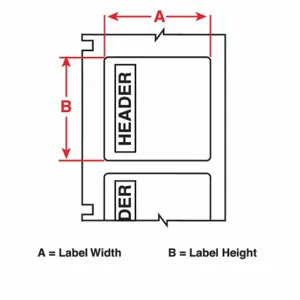 BRADY 140889 Precut Label Roll, Warning, Warning Header, 10 x 14 Inch Size, Vinyl, White, Outdoor | CP2LBY 23MG38