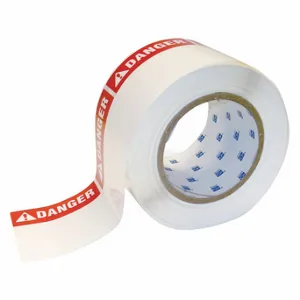 BRADY THTEL-184-483-1-DA Precut Label Roll, Danger, Danger Header, 3 Inch X 3 Inch, Polyester, White, 500 Labels | CP2KQR 13K846