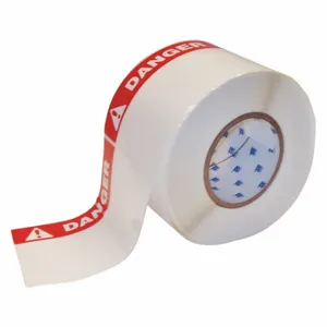 BRADY THTEL-25-483-1-DA Precut Label Roll, Danger, Danger Header, 4 Inch X 6 Inch, Polyester, White, 500 Labels | CP2KQU 13K850