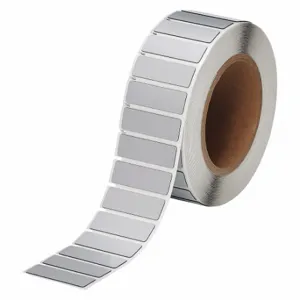 BRADY THTEP-172-593-.5SL Precut Label Roll, No Precut Hole, 19/32 x 1 49/64 Inch Size, Polyester, Silver | CP2KUQ 2UPL1