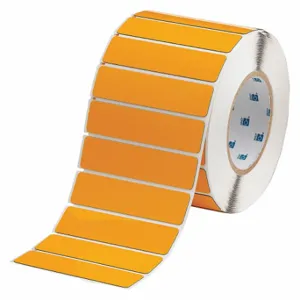 BRADY THTEP-174-593-.5YL Precut Label Roll, No Precut Hole, 1 x 4 Inch Size, Polyester, Yellow, 500 Labels Per Roll | CP2KUH 2UPN2