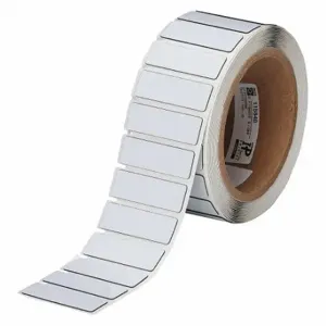 BRADY THTEP172-593-.25 Precut Label Roll, No Precut Hole, 19/32 x 1 49/64 Inch Size, Polyester, White | CP2KUT 22NA09