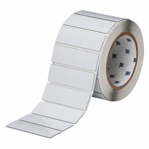 BRADY THTEP176-593-.25 Precut Label Roll, No Precut Hole, 1 x 3 Inch Size, Polyester, White, 250 Labels Per Roll | CP2KTK 22NA22