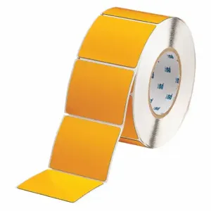 BRADY THTEP177-593-.25YL Precut Label Roll, No Precut Hole, 2 1/2 x 3 Inch Size, Polyester, Yellow | CP2KVJ 22NA28