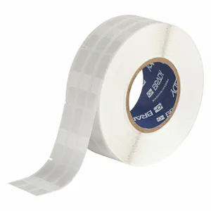 BRADY THTRO-292-427-3 Precut Label Roll, 1 3/4 x 1/2 Inch Size, Vinyl, Black On White | CV2QWP 60EW46