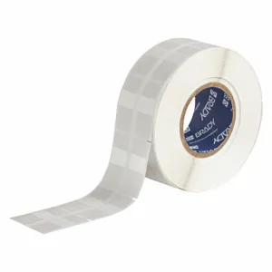 BRADY THTRO-294-427-2.5 Precut Label Roll, 1 3/4 x 1 Inch Size, Vinyl, Black On White | CV2QWN 60EW48