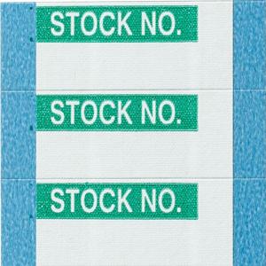 BRADY WO-37-PK Inventory Control Label, Green/White, 1/2 Inch Height, 1 1/2 Inch Width, Vinyl, Pack Of 25 | CH6RYJ 346WN2
