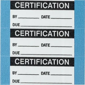 BRADY WO-42-PK Inspection Label, Vinyl, 5/8 Inch Height, 1 1/2 Inch Width, Pack Of 25 | CH6RYM 346WN5