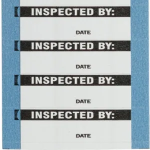 BRADY WO-52-PK Inspection Label, Vinyl, 5/8 Inch Height, 1 1/2 Inch Width, Pack Of 25 | CH6RYV 346WN8