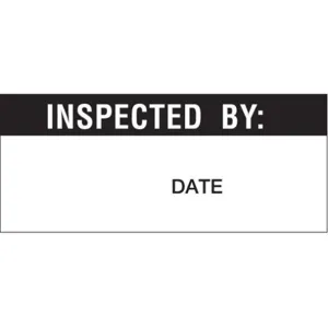 BRADY WO-52-VP Quality Inspection Label 5/8 Inch Height PK5 | AH3YXN 33VG70