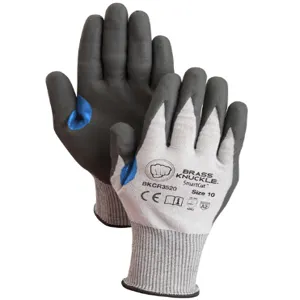 BRASS KNUCKLE BKCR3520-9 Cut Resistance Glove, 15 Gauge, White Cuff, Foam Nitrile Coating, 12 Dozen | CF6DDD