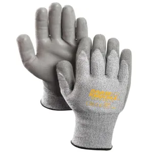 BRASS KNUCKLE BKCR404-9 Cut Resistance Glove, 13 Gauge, White Cuff, Polyurethane Coating, 12 Dozen | CF6DEX